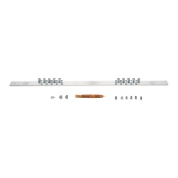 PANDUIT RGRB19U Barra de Conexion a Tierra Para Rack de 19" Con 20 Orificios Para Conexion Rapida de Equipos Incluye 20 Tornillos # 12-24 x 1/2" Instalados
