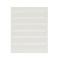 PANDUIT S100X125YAJ Paquete de Hojas con 2500 Etiquetas de Identificacion Auto-Laminadas para Impresora Laser/Inyeccion de Tinta para Cables de 3 a 7.1 mm de Diametro (12 - 10 AWG) Color Blanco