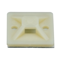 PANDUIT SMP12A-C Montaje-Sujetador Adhesivo STRONGHOLD de 4 Vias de 3/4" x 3/4" x 1/4" Color Natural Nylon 6.6 Retardante de Llamas V-2 Paquete de 100pz