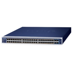 PLANET GS-6322-48UP4X Switch Administrable Capa 3 / 48 Puertos 10/100/1000T 802.3bt PoE++ / 4 Puertos 10G SFP+ / Dos Ranuras Para Fuente de Alimentacion Modular / 3200W PoE Budget / Compatibilidad IPv