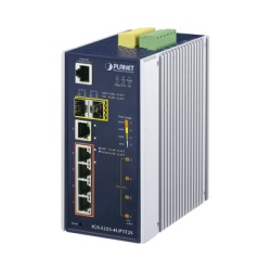 PLANET IGS-5225-4UP1T2S Switch Industrial Administrable 4 Puertos Gigabit c/Ultra PoE 802.3af/at 2 Puertos SFP