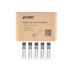 PLANET MGB-SX-10PCS Paquete de 10 Piezas del Transceptor mini-GBIC SFP 1G LC Duplex para Fibra Multimodo 550 m