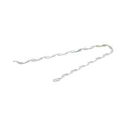 PLP GDE-ADS-030 Remate Preformado de Acero Galvanizado para fibra Drop Redonda de ? 3 mm