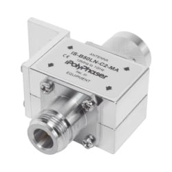 POLYPHASER IS-B50LN-C2-MA Protector RF Coaxial Para 10 a 1000 MHz Con Ceja Frontal Con Conectores N Macho y N-Hembra 50 ?