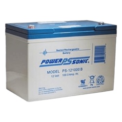 POWER SONIC PS-121000-B Bateria 12V 100AH Para Respaldo Tecnologias AGM/VRLA 10-12 Anos Vida Util Terminales B (M6) Reconocida UL