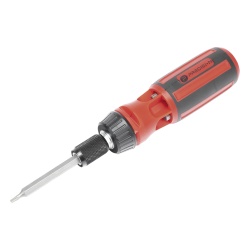 PRECISION PST-H020-06 Desarmador 6 en 1 con Mango de Agarre Plastico (Torx #10 y #20 Hexagonal #5 PH0 PH2 Plana #5)