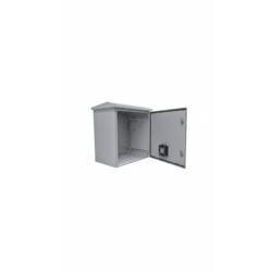 PRECISION PST506019RAVKIT Kit Gabinete Ventilado de Acero Montaje Rack 19" 11U IP55 Uso en Exterior (593 x 609 x 399 mm) con Placa Trasera Interior Metalica y Compuerta Inferior Atornillable. Incluye