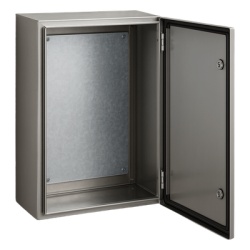 PRECISION PST608030INOXB Gabinete de Acero Inoxidable IP66 Uso en Intemperie (600 x 800 x 300 mm) con Placa Interna Galvanizada.