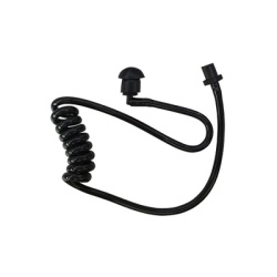 PRYME RAC101199TCBLACK Tubo acustico con conector giratorio codo y auricular en color negro p/microf.
