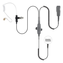 PRYME SPM-2033 MICROFONO AUDIFONO DE 2 CABLES CON DOBLE PTT P/ MOTOROLA HT-750/ 1250/ 1550/ PRO-5150/ 5550/ 7150/ 9150/ MTX-850LS/ PTX700/ 760/ 780.