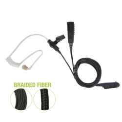 PRYME SPM-2333-BF Microfono De Solapa de 2 Cables De Fibra Trenzada Serie SPM2300BF Con Conector HYTERA Multipin TC-980