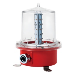 QLIGHT SAOL3-110220-R Luz de Obstruccion de Aviacion LED de Baja Intensidad (Tipo B) Certificacion ICAO Proteccion IP66 y Alta Durabilidad para Torres y Estructuras 110-220 Vca
