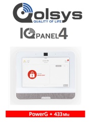 QOLSYS DSC1170069 QOLSYS IQP4005 - Sistema de Alarma IQPanel4 Autocontenido con Pantalla Tactil de 7" Power G 915 Mhz DSC Serie Power 433 Mhz. Con 4 Bocinas integradas (4W). Para la plataforma Ala