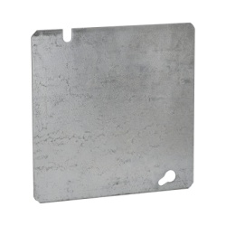RACO HUB-832 Tapa Cuadrada Ciega de Acero Galvanizado de 4 11/16".