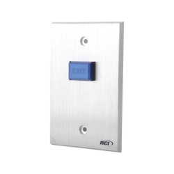 RCI - DORMAKABA 970MO-12V Boton de Salida/ Placa Aluminio REFORZADO / NO & NC / UL/2 Anos Garantia