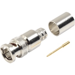 RF INDUSTRIES LTD RFB-1707-R Conector BNC Macho de 75 Ohm Anillo Plegable para Cable 8238 RG-11/U Niquel/ Oro/ Teflon. - Img 2