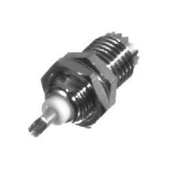 RF INDUSTRIES LTD RFU-602 Conector Mini-UHF Hembra para Chasis de Montaje Frontal en tipo D-Plano Niquel/ Oro/ Teflon.