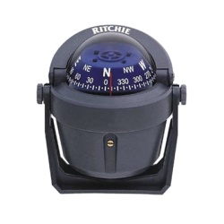 RITCHIE B-51G Brujula de Navegacion Maritima Ritchie Explorer B-51G / Montaje en Bracket / Dial 2 3/4" (70 mm) / Iluminacion Nocturna Verde / DirectiveForce Magnets / Construccion Compuesta Alta Tempe