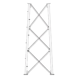 ROHN SSV11N332 Seccion 11 Base para Torre Autosoportada linea SSV (Codigo de Fabrica: 11N332)
