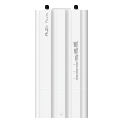 RUIJIE RG-AIRMETRO550G-B Estacion Base Conectorizada 5 GHz PtP PtMP / 802.11ac Wave2 867 Mbps / 30 dBm (1 000 mW) / 32 Clientes / Auto-Emparejamiento WPS / Doble Puerto Gigabit PoE / IP55 -40°C a +80