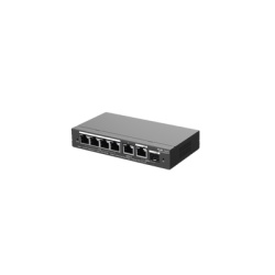RUIJIE RG-ES206GS-P Switch Administrable con 4 puertos Gigabit PoE 2 Uplink Gigabit y 1 Uplink Gigabit para Fibra SFP en combo gestion gratuita desde la nube