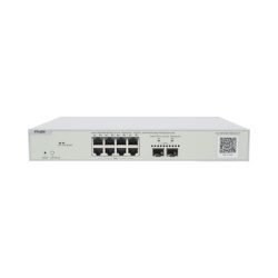 RUIJIE RG-NBS3300-8MG2XS-P Switch Multi-Gigabit PoE+ Capa 2 con 8 Puertos 2.5G PoE+ hasta 240W y 2 Uplink SFP+ 10G Administrable Cloud Disenado Para Access Points WiFi 6/7