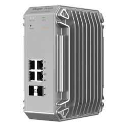 RUIJIE RG-NIS3100-4GT2SFP-HP Switch Industrial PoE hasta Ideal para temperaturas Extremas y proteccion contra descargas 4 Puertos Gigabit PoE 802.3 af/at 2 puertos SFP Administrable Cloud