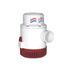 RULE 56D Bomba de Achique Sumergible Rule 56D / 4 000 GPH / 12V CD / Maxima Capacidad / Ejes de Acero Inoxidable / Proteccion Termica TCO / Certificacion CE e ISO 8849