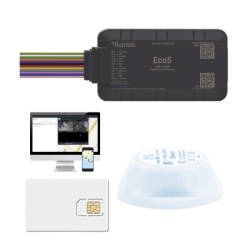 RUPTELA ECO5KITMAG Dispositivo de Rastreo Vehicular / Conectividad LTE Cat1 y LTE-M / BLE 5.0 / GNSS U-blox / Carcasa IP54 / Bateria Interna de Respaldo / Detecta Interferencias