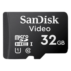 SANDISK SDSDQAS4032GBP Memoria microSD SanDisk 32GB / Alta Resistencia / Videovigilancia / Clase 10