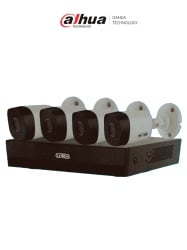 SAXXON DHT0250027 SAXXON SUA-KIT/XVR1E04-I/4-B10P-0280B - Kit de 4 Canales HDCVI/ Camaras B10P de 1MP 720P/ Lente de 2.8mm Con Apertura de Hasta 100/ Grabador de 4 Canales con Deteccion de Movimiento