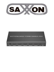 SAXXON SXN0610002 SAXXON LKV104VW- Controlador de Pantallas de 2 x 2/ Resolucion 1080p a 60 Hz/ Distribuye 1 Entrada HDMI en 4 Pantallas/ Multiples salidas de video/ 1 Salida de Audio/ Facil Instalaci