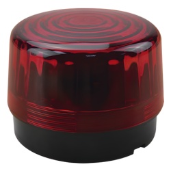 SFIRE SF-1301-SAQ Luz Estroboscópica LED / 55 LEDs de Alta Intensidad / 8 Patrones de Parpadeo Ajustables / Batería de Respaldo 9V / Voltaje Universal 12-24 Vcc/Vca / IP66/IP55 / Bocina 100 dB