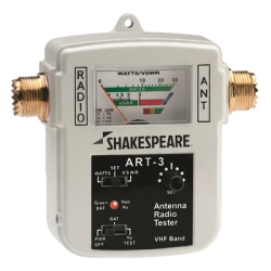 SHAKESPEARE ART-3 Probador de Recepcion Potencia y Reflejo / Para Antenas Marinas VHF / 155-158 MHz / Potencia Maxima 30W / Impedancia de 50 ohm