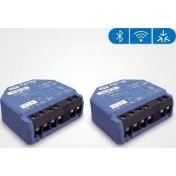 SHELLY SHELLY1GEN3X2 Relevador inalambrico inteligente 16A 110-230 V 1 salida de contacto seco compatible con asistente de voz Alexa Google Home