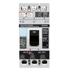 SIEMENS FXD63B250L Interruptor Termomagnetico 600V 3X250A Con zapatas principales.
