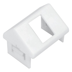 SIEMON CTE-MXA-01-02 Adaptador para Placa de Pared CT de una Salida Angulado Color Blanco