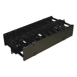 SIEMON HCM-4-2U-D Organizador de Cable Horizontal RouteIT Doble Para Rack de 19in 4in de profundidad 2UR