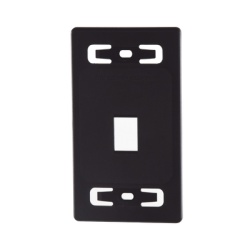 SIEMON MX-FP-S-01-01 Placa de Pared Modular MAX de 1 Salida Color Negro