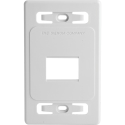 SIEMON MX-FP-S-02-02B Placa de Pared Modular MAX de 2 Salidas Color Blanco Version Bulk (Sin Empaque Individual) - Img 2
