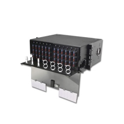 SIEMON RIC3-72-01 Panel de Conexion de Fibra Optica (RIC3) Para Rack de 19in Acepta 12 Placas Quick Pack Hasta 288 Fibras 4 UR