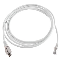 SIEMON T4A-S10M-B02L Patch Cord TERA Cat6A 1/10G Ethernet de 4 Pares y Conector Modular LS0H Color Marfil 10 Metros (32.81 Pies)