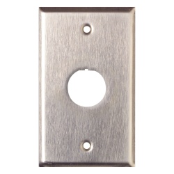 SIEMON XFP-S-01-SS Placa de Pared Reforzada de Acero Inoxidable Para Uso Industrial de 1 Puerto