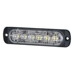 SIGNALPRO SP12AW Luz Auxiliar de 12 LED Ambar/Blanco Lente Transparente SAE