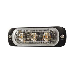 SIGNALPRO SP3R Luz Auxiliar de 3 LED Rojo Lente Transparente SAE