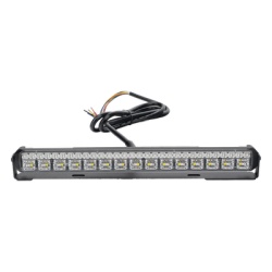 SIGNALPRO SP88RRAW Luz Auxiliar de 45 LED Top Rojo Tricolor Rojo/Ambar/Blanco 11.42" Lente Transparente SAE - Img 4