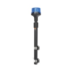 SIGNALPRO SPT16B Luz Telescopica para Motocicletas de 8 LED Azul Lente Azul SAE