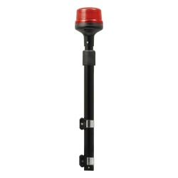 SIGNALPRO SPT16R Luz Telescopica para Motocicletas de 8 LED Rojo Lente Rojo SAE