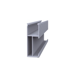 Syscom EPL-SR8-2700 Riel 8 para montaje de modulos fotovoltaicos de aluminio anodizado de 2700mm.