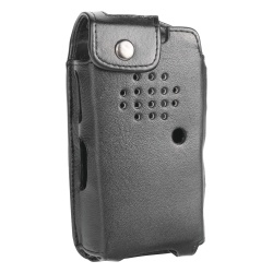 Syscom FSMTE-390 Funda Reforzada de Piel para Radios TE-390.